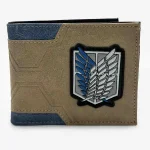 کیف پول چرم انیمه مدل اتک آن تایتان Attack on Titan