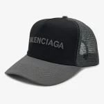 کلاه کتان بالنسیاگا برند 47 رنگ مشکی - طوسی Balenciaga Hat