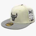 کلاه کپ رنگ کرم طوسی Chicago Bulls