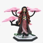 اکشن فیگور نزوکو با درخت ساکورا Demon Slayer Nezuko Action Figure