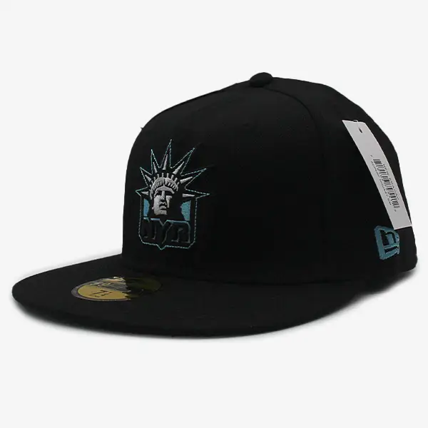 nyr-statue-of-liberty-new-era-baseball-hat-black-webp-1 کلاه بیسبالی NYR رنگ مشکی طرح مجسمه آزادی برند New Era Hat - تصویر 1