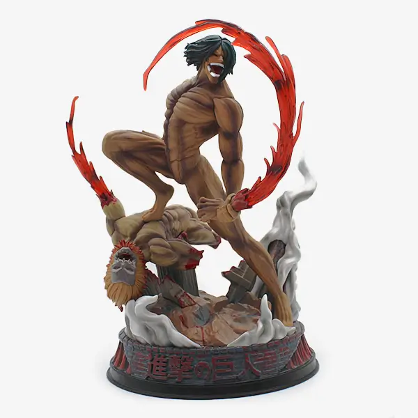 attack-on-titan-eren-jaeger-attack-titan-vs-armored-titan-diorama-figure-webp-1 اکشن فیگور ارن یگر تایتان Attack on Titan Eren Jaeger Figure - تصویر 1