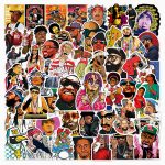 استیکر پنجاه عددی مدل رپر ها rapper sticker pack - تصویر 3