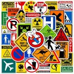 استیکر پنجاه عددی اخطاری warning sticker pack - تصویر 4