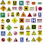 استیکر پنجاه عددی اخطاری warning sticker pack - تصویر 2