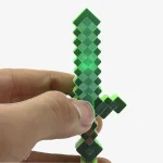 جاکلیدی چراغ دار طرح شمشیر ماینکرافت Minecraft Keychain - تصویر 3