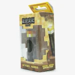 جاکلیدی چراغ دار طرح مشعل ماینکرافت Minecraft Keychain - تصویر 2