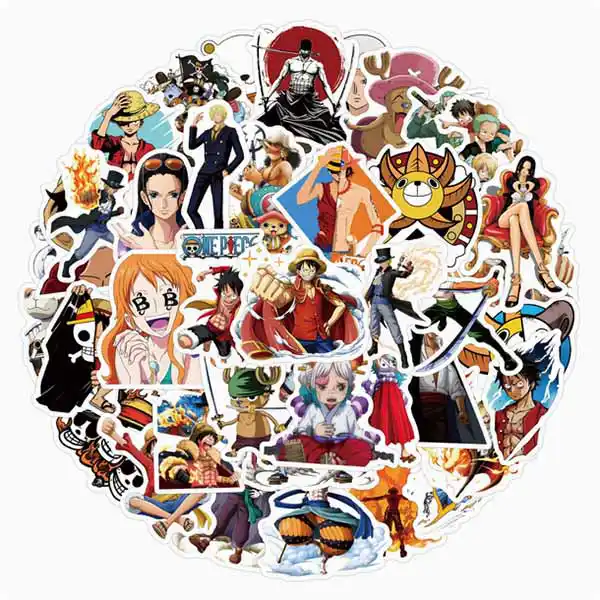 one-piece-anime-sticker-pack-w1 پک استیکر انیمه وان پیس One Piece Anime Sticker Pack - تصویر 1