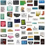 پک استیکر متن مدل تکست انگلیسی  Retro Motivational Text Sticker Pack - تصویر 3
