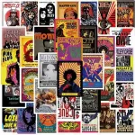 پک استیکر پوستر وینتیج  Vintage Concert Poster Sticker Pack