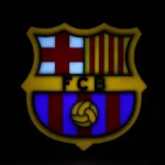لایت باکس فوتبالی طرح لوگو باشگاه بارسلونا FC Barcelona Crest Lightbox - تصویر 3