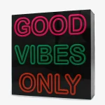 لایت باکس فانتزی طرح گود وایبز انلی Good Vibes Only Lightbox - تصویر 2