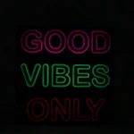 لایت باکس فانتزی طرح گود وایبز انلی Good Vibes Only Lightbox - تصویر 3