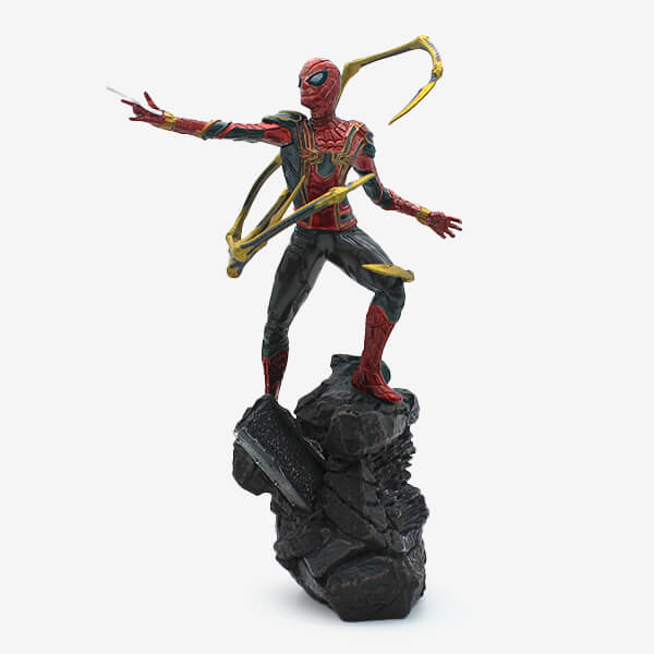 spider-man-iron-spider-rock-base-statue-figure-s02-j1 اکشن فیگور اسپایدرمن مدل Spider Man Action Figure S02 - تصویر 1