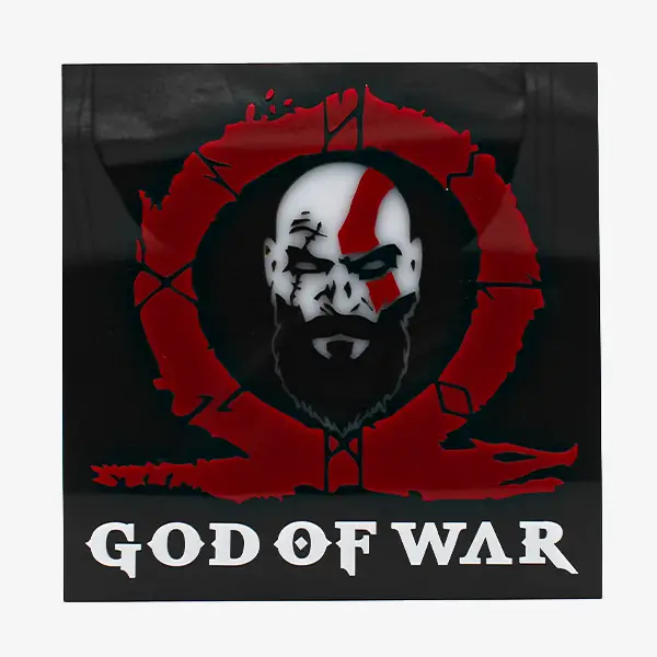 god-of-war-kratos-lightbox-webp-1 لایت باکس گیمینگ طرح خدای جنگ God of War Kratos Lightbox - تصویر 1