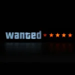 لایت باکس گیمینگ طرح جی تی ای ۵ ستاره GTA Wanted 5 Stars Lightbox - تصویر 3