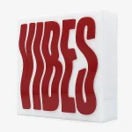 لایت باکس فانتزی طرح متنی وایبز Vibes Lightbox - تصویر 2