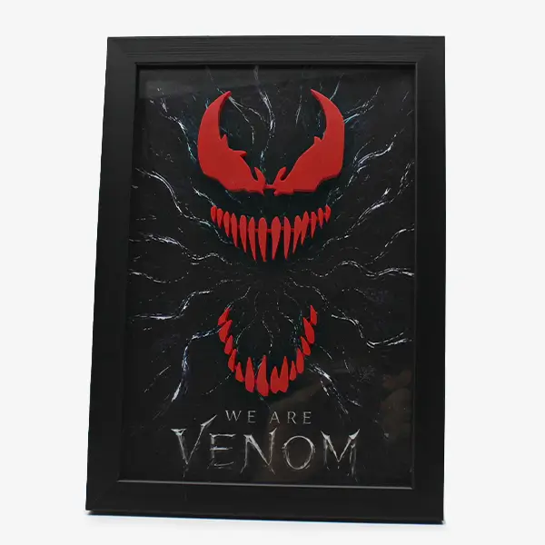 we-are-venom-shadow-box-frame-webp-1 تابلو سه بعدی طرح ونوم We Are Venom Shadow Box Frame - تصویر 1